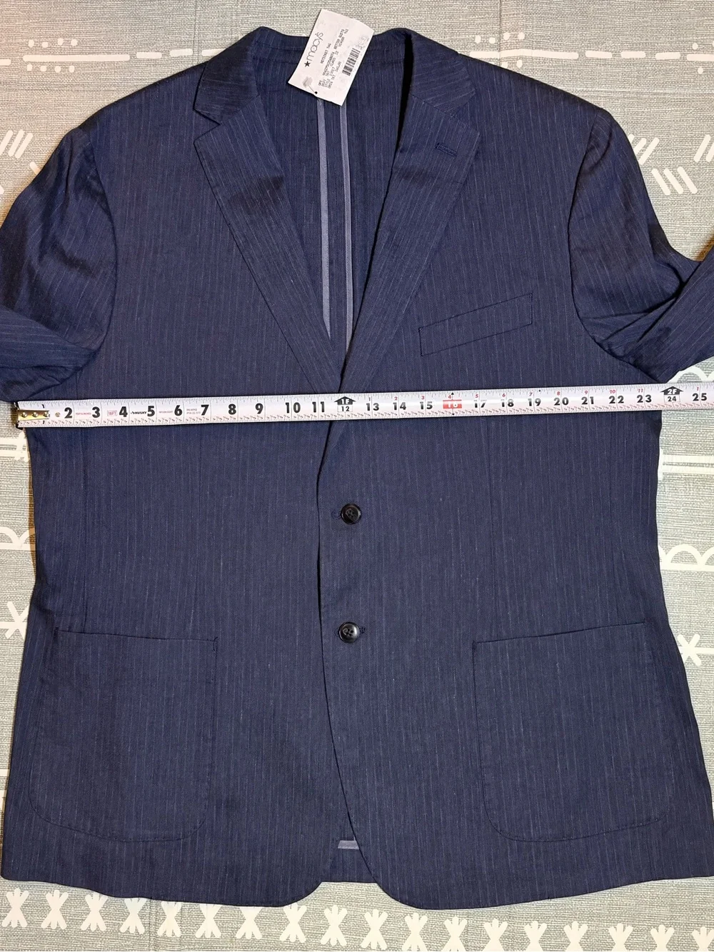 Michael Kors Men's Classic Fit Linen Suit Jacket in Navy